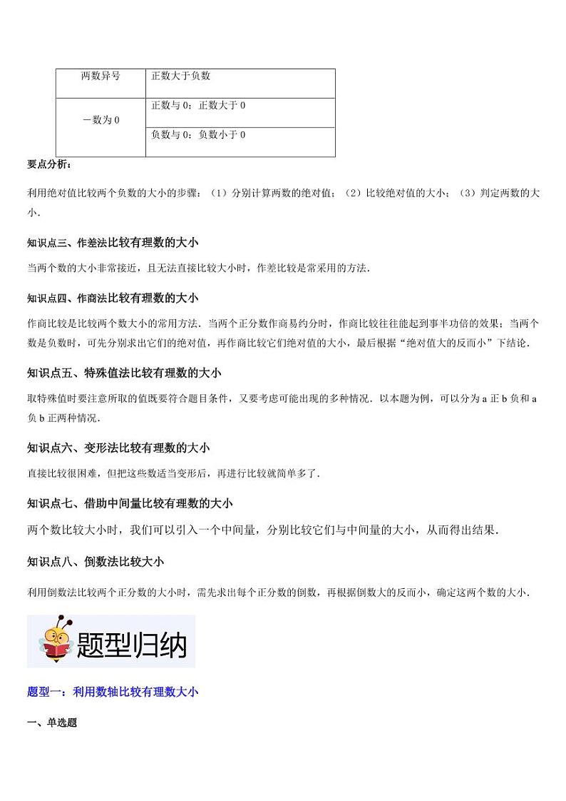 第03讲有理数的大小比较（8个知识点+9种题型+过关检测）（学生版） 2024-2025学年七年级数学上册考试满分全攻略同步备课备考系列（人教版2024）第2页