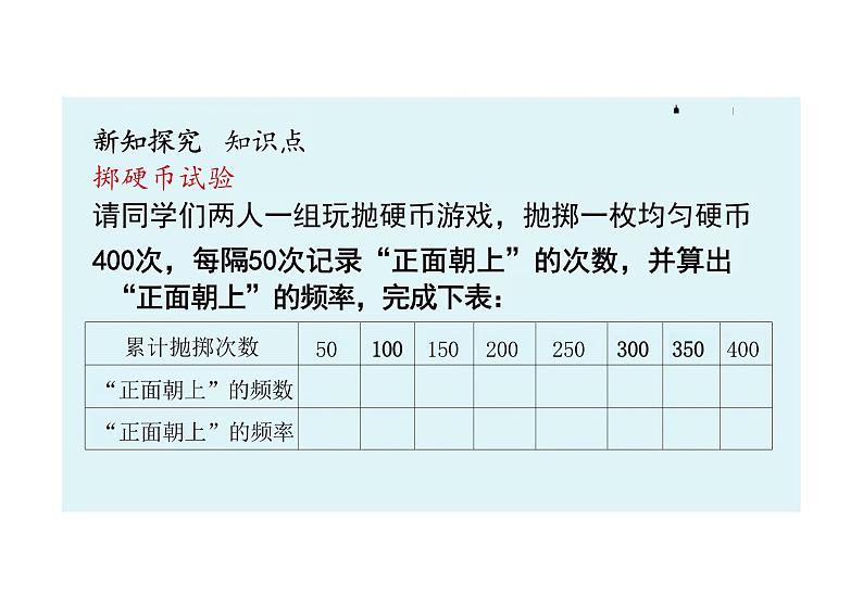 九年级数学人教版（上册）教学课件25.3用频率估计概率05