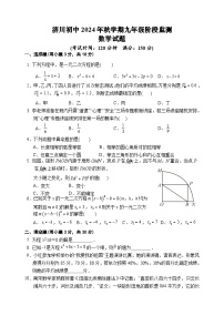 江苏省泰兴市济川初级中学2024-2025学年九年级上学期阶段监测数学试卷