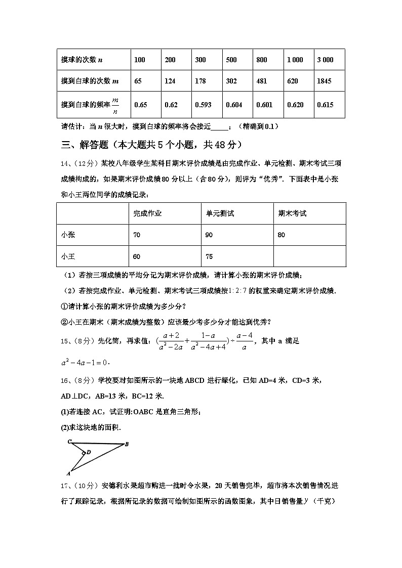 2025届河北省霸州市部分学校九上数学开学质量跟踪监视模拟试题【含答案】第3页