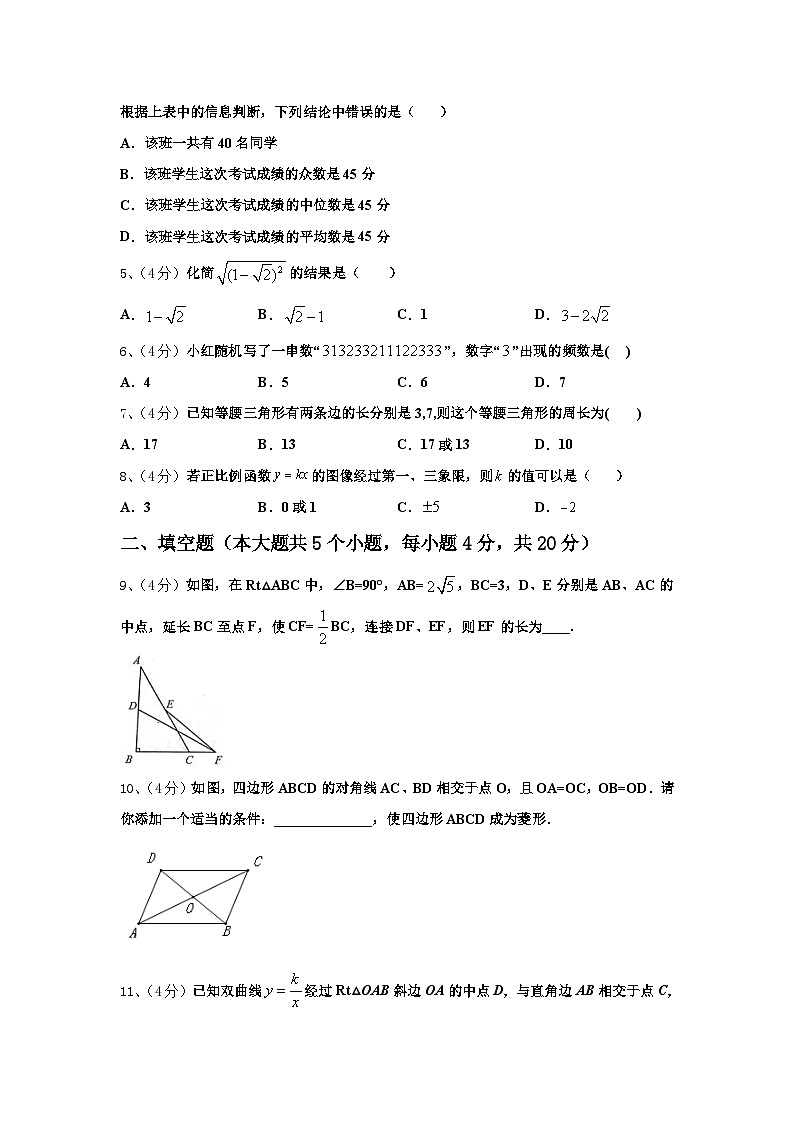 2025届菏泽市重点中学数学九上开学达标检测试题【含答案】第2页