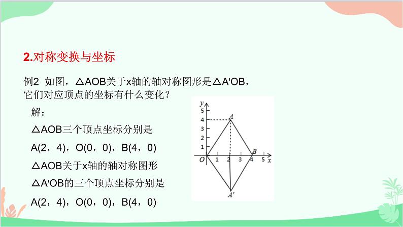 23.6.2 图形的变换与坐标 华师大版数学九年级上册课件206