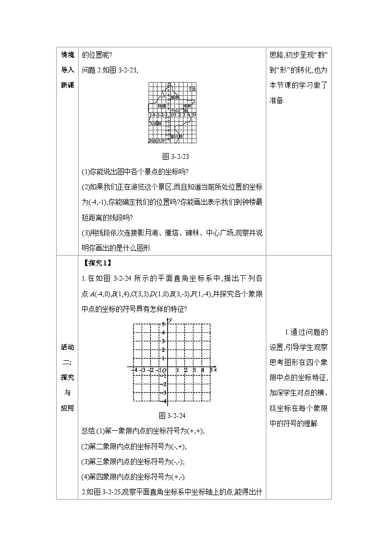 3.2.2根据坐标确定点的位置-北师版八年级上册数学教学设计第2页
