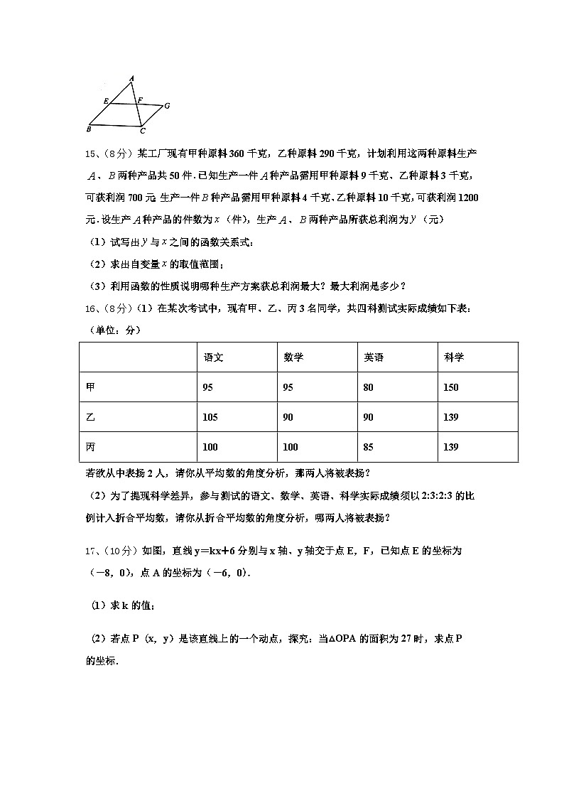 2025届江苏省淮安市九上数学开学复习检测试题【含答案】第3页