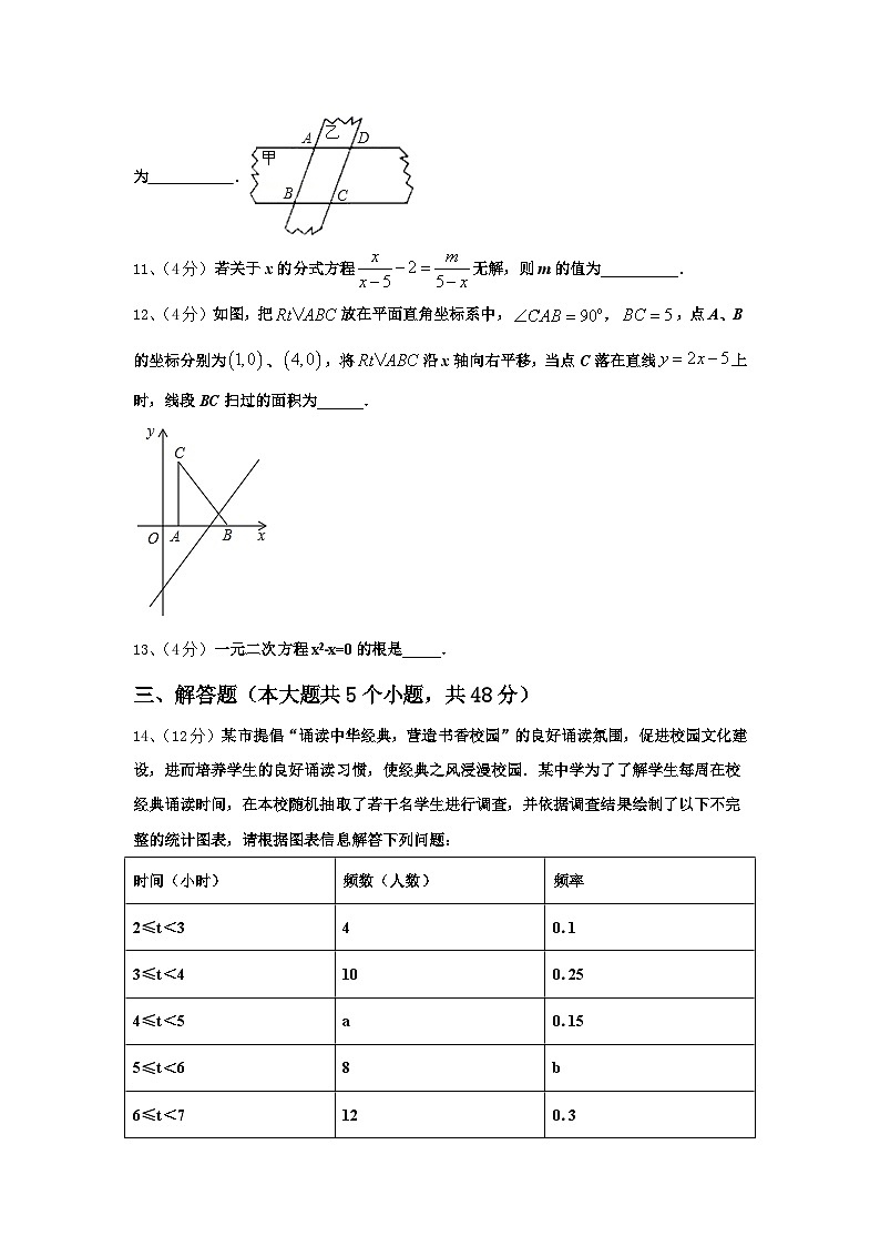 2025届江苏省仪征市扬子中学数学九年级第一学期开学学业水平测试试题【含答案】第3页