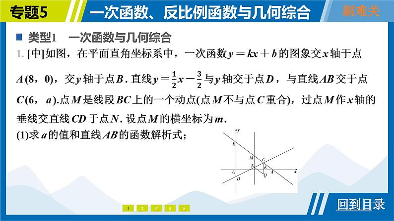 2025中考复习数学考点专题探究课件：专题5　一次函数、反比例函数与几何综合第4页