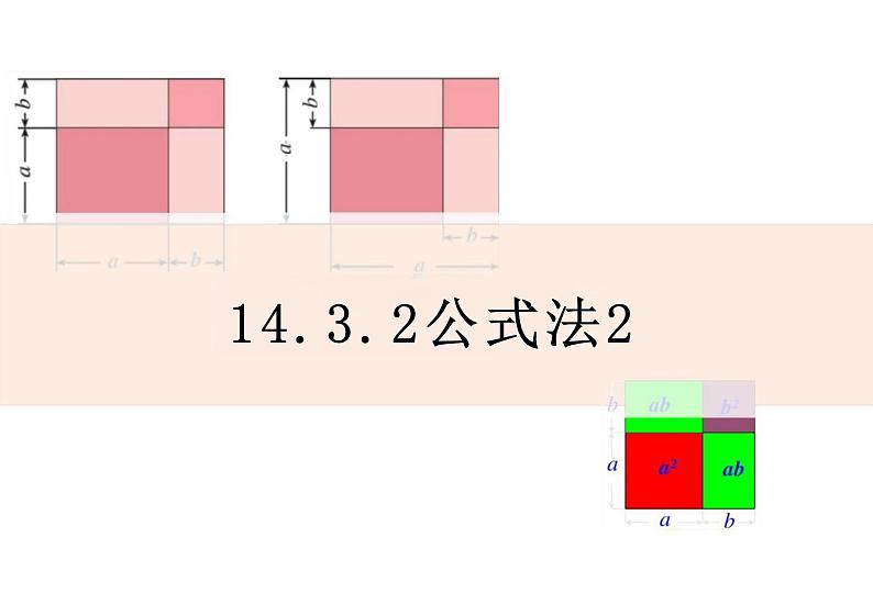 14.3.2公式法（教学课件）-初中数学人教版八年级上册第1页