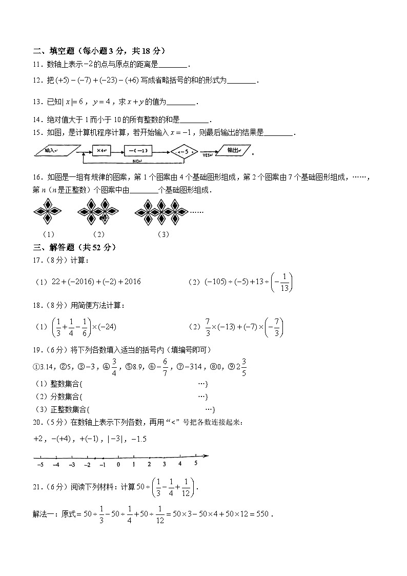山东省临沂市兰山区临沂第十中学2024-2025学年七年级上学期10月月考数学试题(无答案)第2页