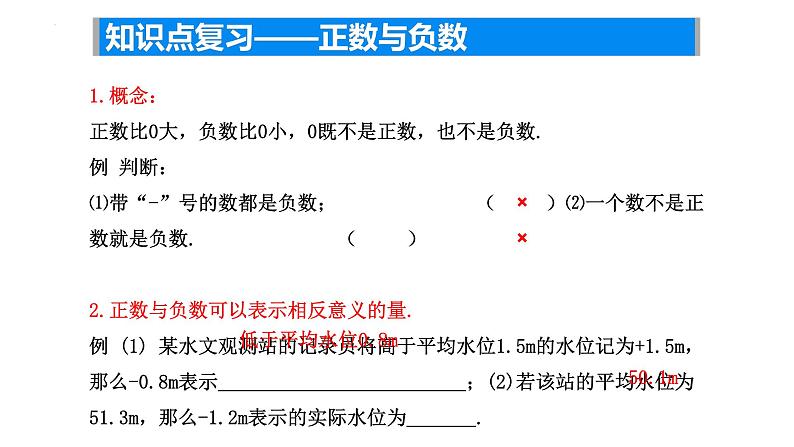 第二章有理数小结与思考课件2024-2025学年苏科版数学七年级上册第4页