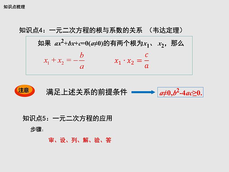 华东师大版初中数学九年级上册第22章一元二次方程 整理与复习  PPT课件06