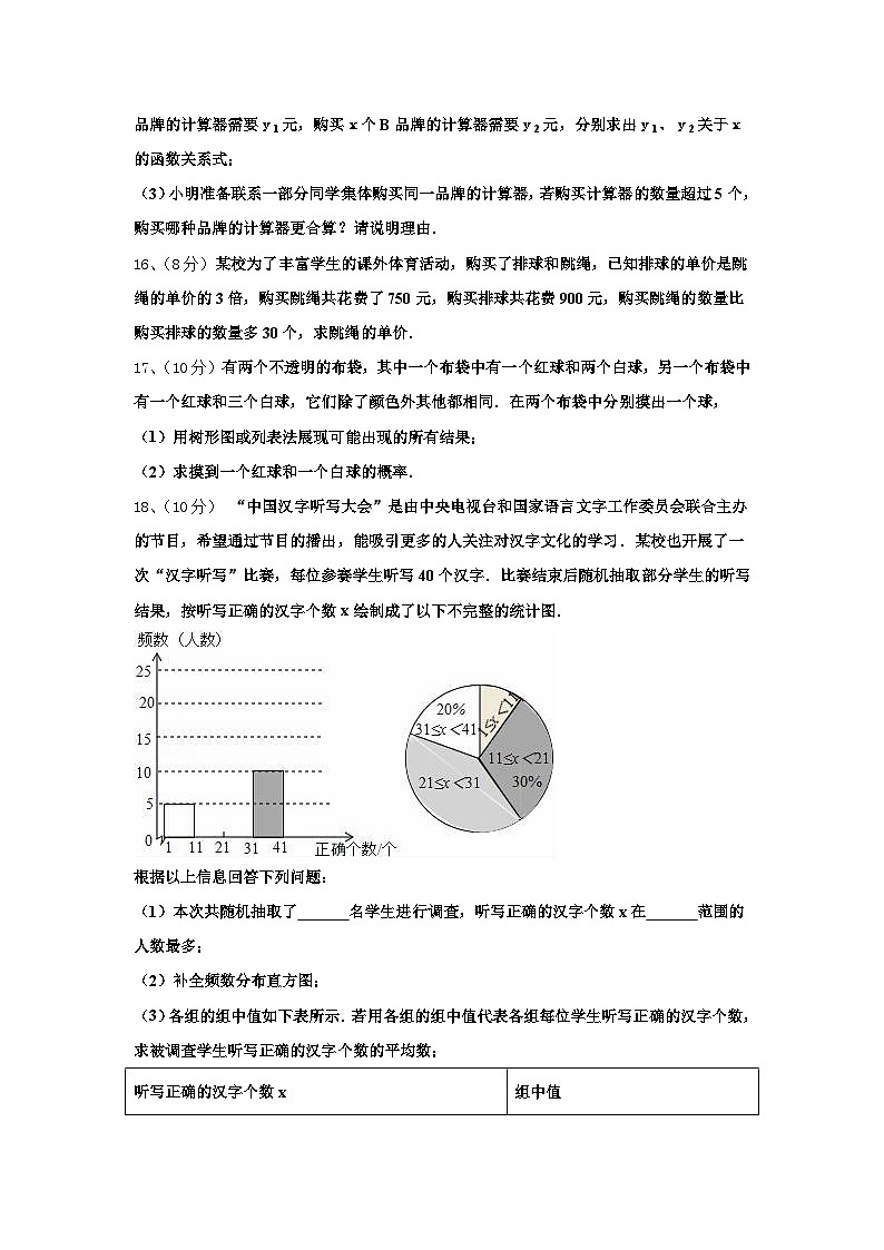 2025届四川省金堂县土桥中学数学九年级第一学期开学质量跟踪监视模拟试题【含答案】第3页