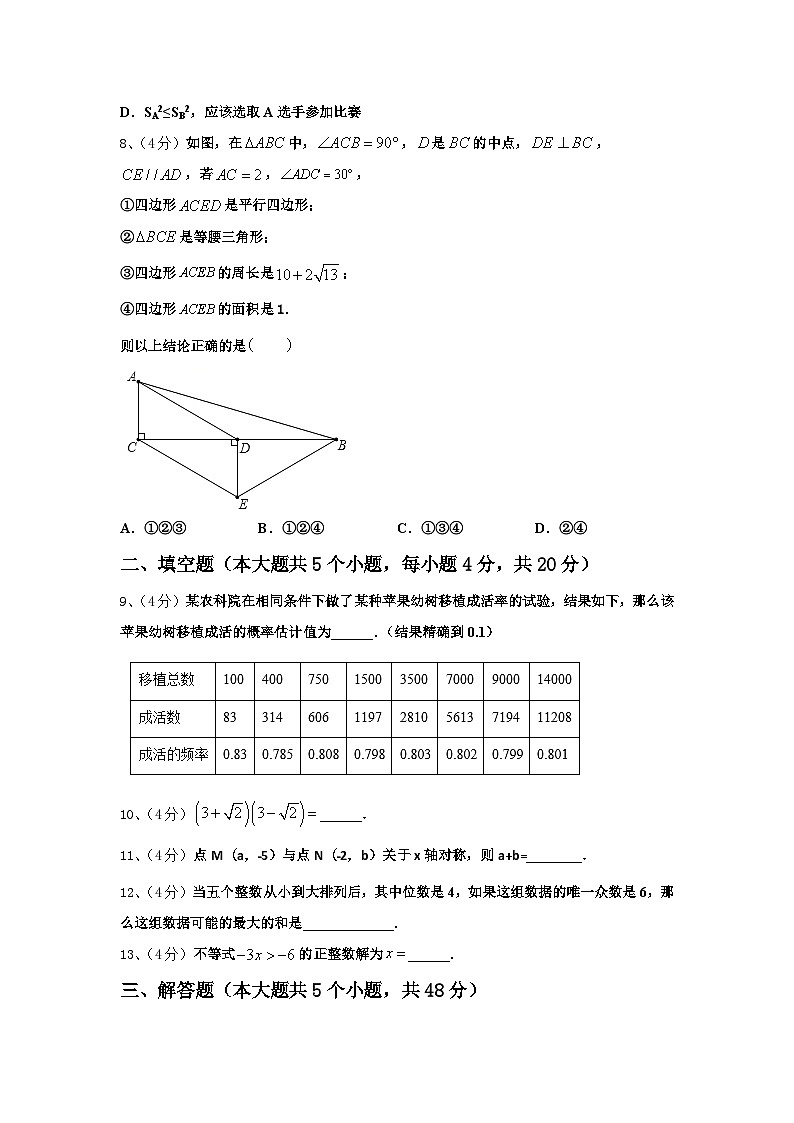 2025届新疆乌鲁木齐水磨沟区四校联考九年级数学第一学期开学复习检测模拟试题【含答案】第3页