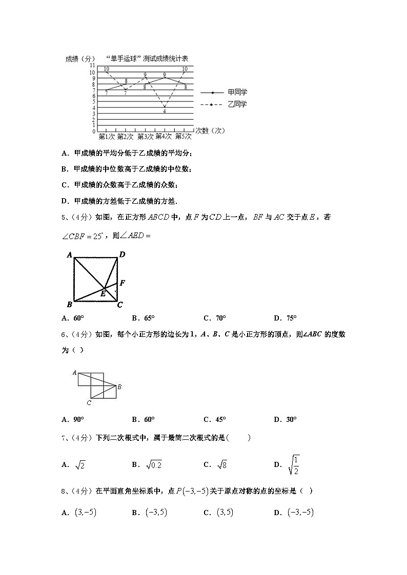 安徽省滁州市2024-2025学年数学九上开学学业水平测试试题【含答案】第2页