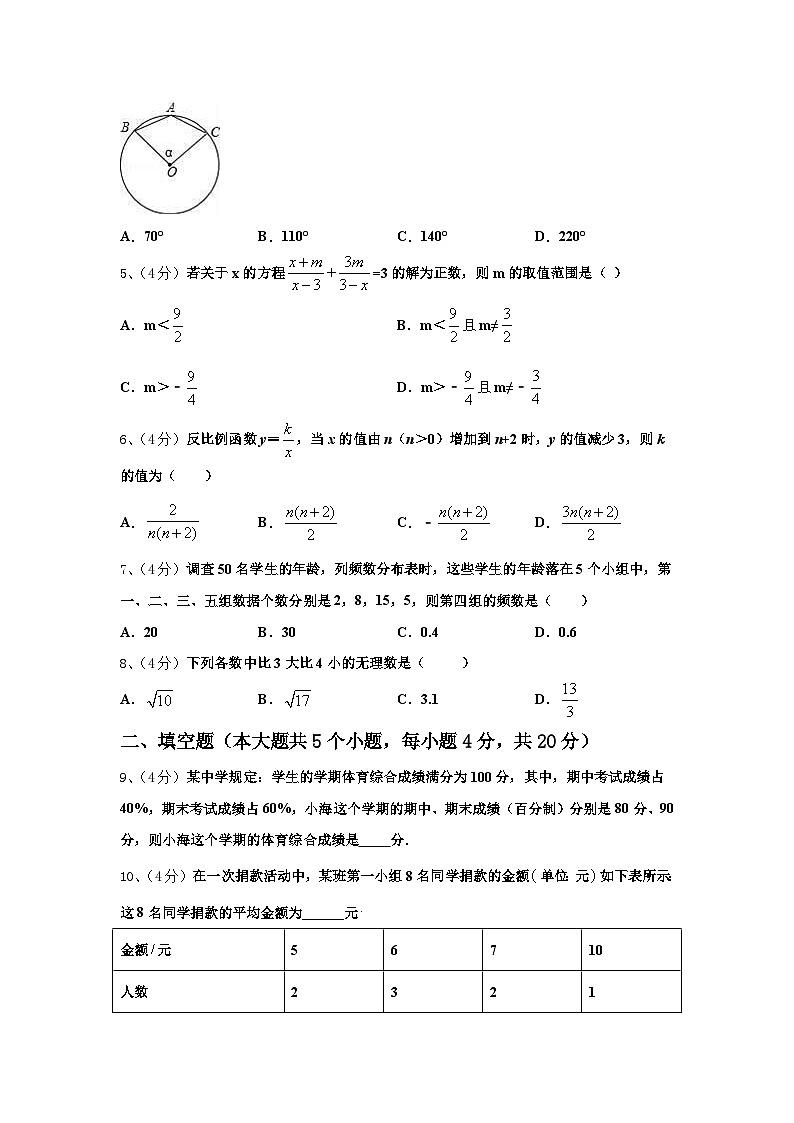安徽省合肥市第一六八中学2024年九上数学开学检测试题【含答案】02