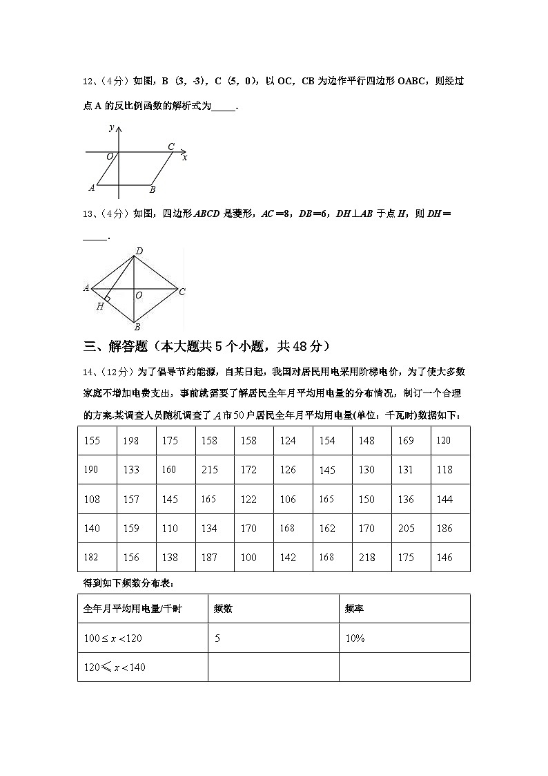 安徽省合肥市庐江县志成学校2025届数学九上开学监测试题【含答案】03