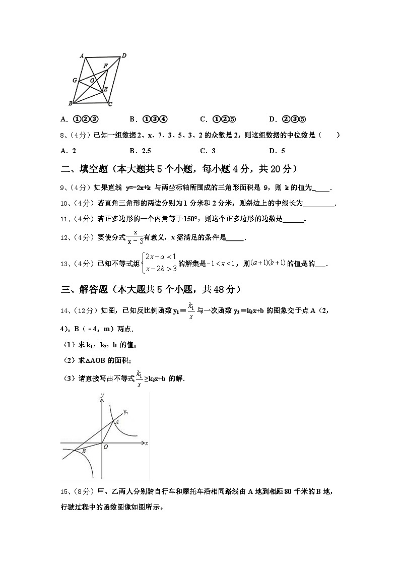 安徽省合肥五十中学（新学校和南学校）2025届九年级数学第一学期开学质量检测试题【含答案】第3页