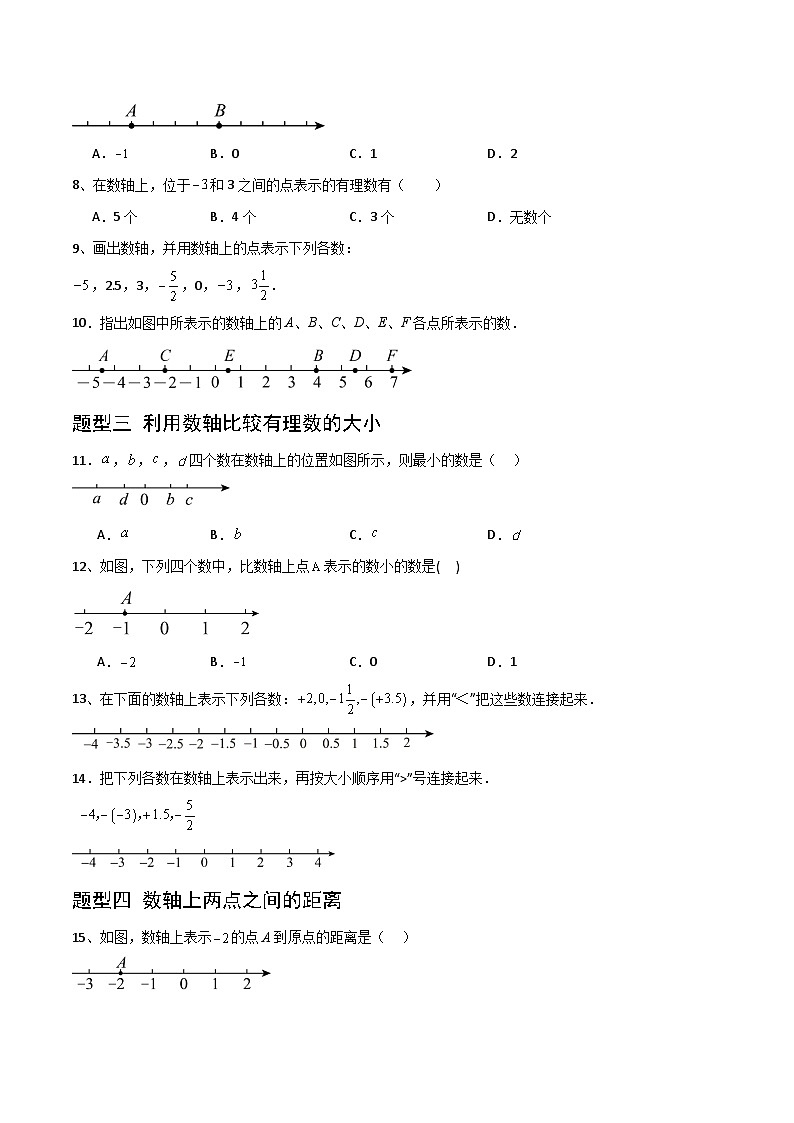 （湘教版2024）七年级数学上册同步1.2.1 数轴 课件+教案+同步练习02