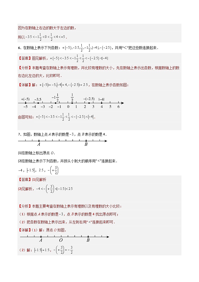 1.3 有理数大小的比较（3大题型提分练）（解析版）第3页