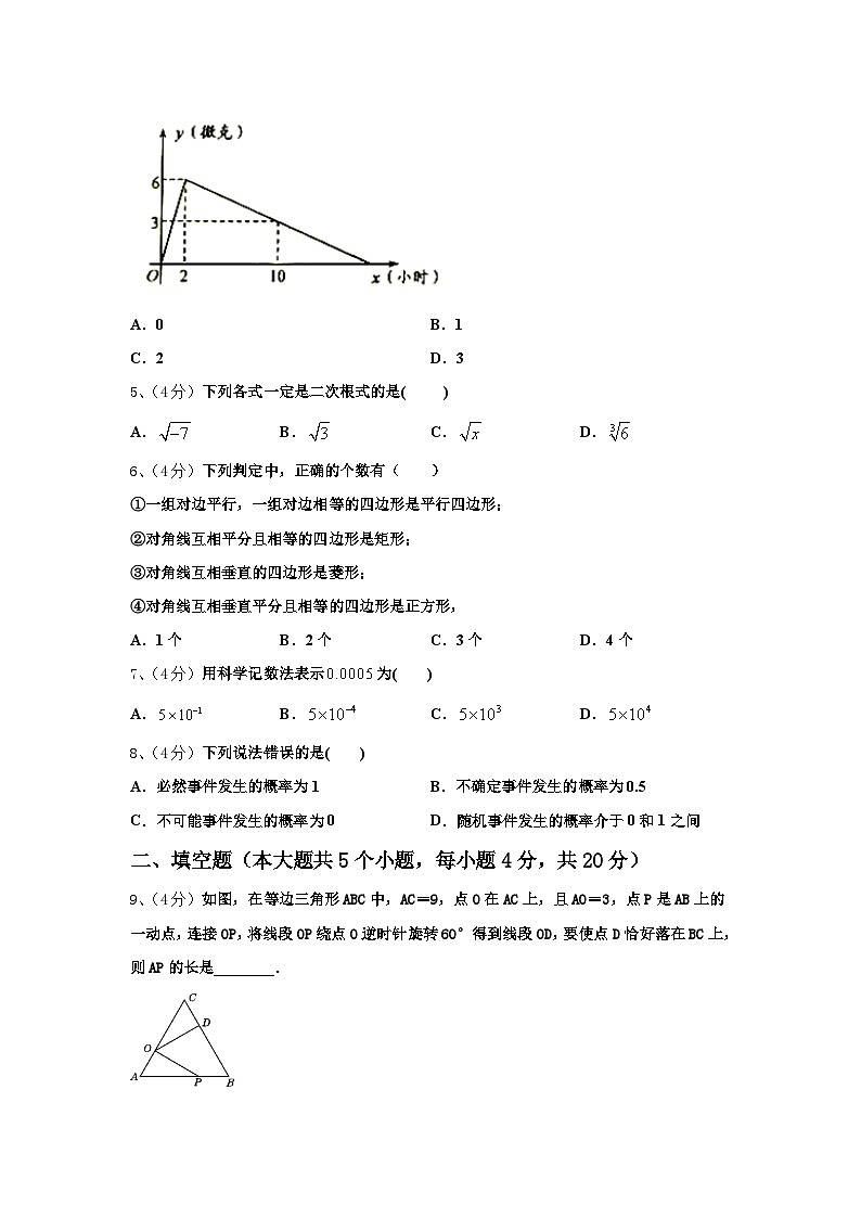 北京市101中学2024年数学九上开学学业质量监测试题【含答案】第2页