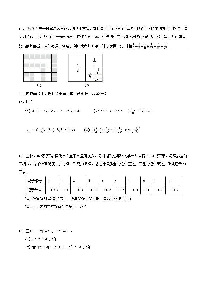第二章有理数的运算 （A卷·提升卷·单元重点综合测试）(原卷版）第2页