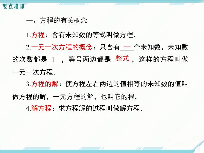 2024七年级上册数学公开课获奖课件PPT 人教版 第三章 小结与复习第2页