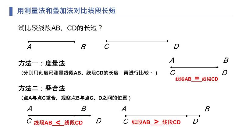 2024七年级上册数学公开课获奖课件PPT 人教版 4.2 第2课时 线段长短的比较与运算第7页