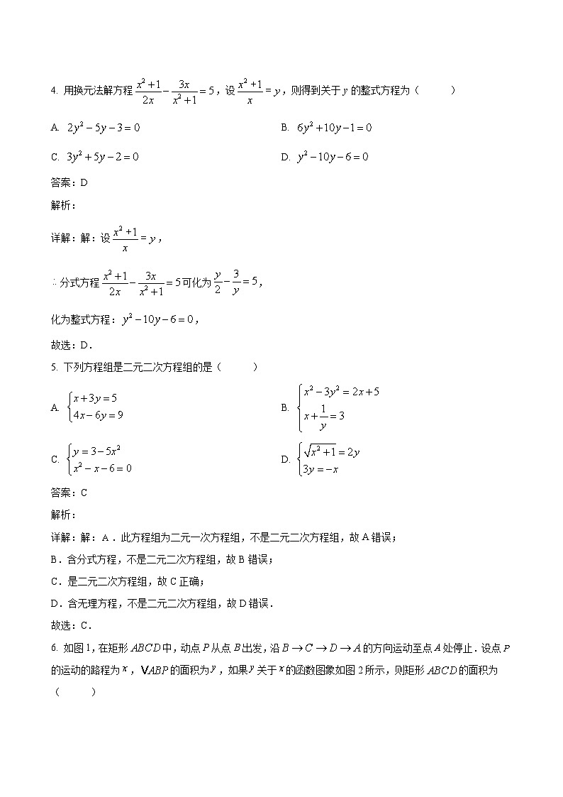 上海市浦东新区部分学校2023-2024学年八年级下学期期中考试数学试卷(含解析)02