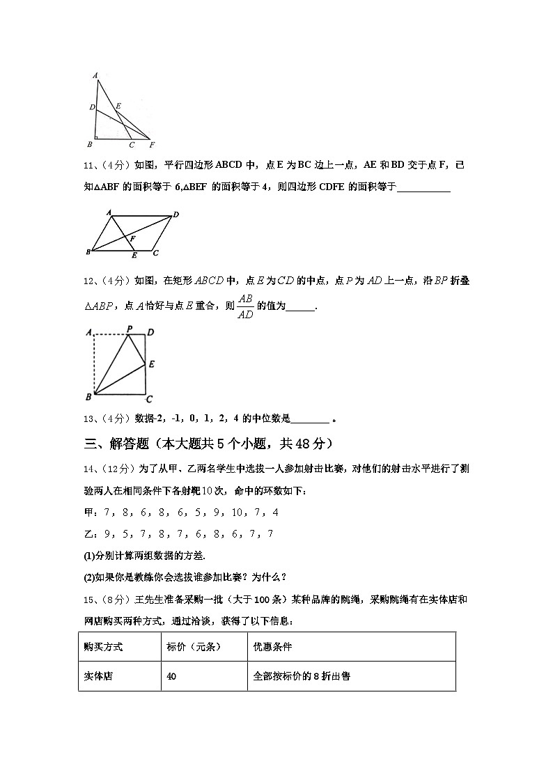 福建省东山县2025届数学九上开学调研试题【含答案】03