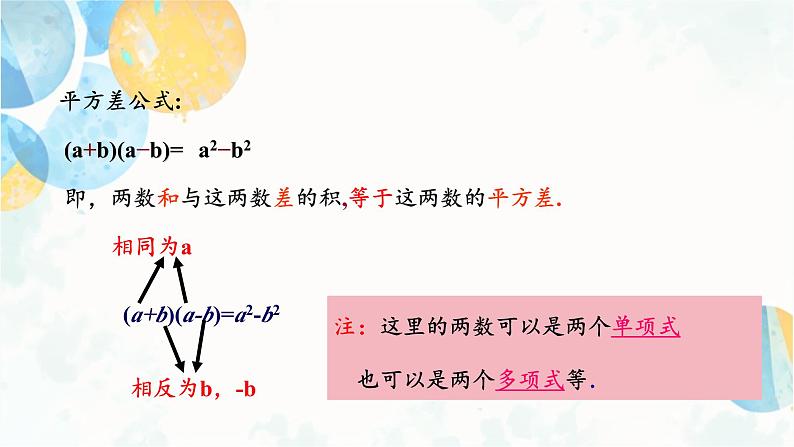 14.2.1 平方差公式 初中数学人教版八年级上册课件05