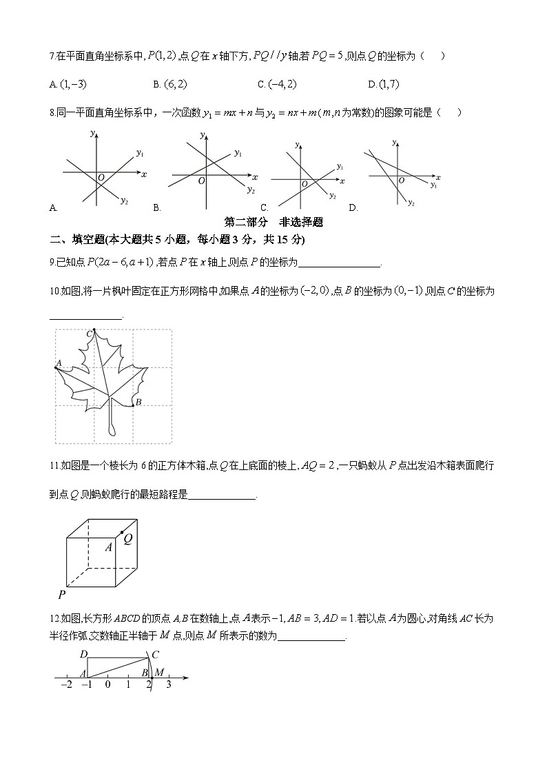 广东省深圳市光明区实验学校(集团)2024-2025学年上学期十月素养提升 八年级 数学试题 (无答案)第2页