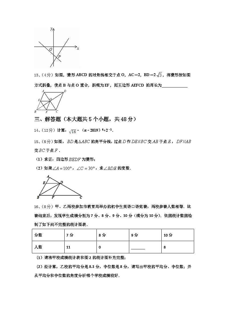 甘肃省陇南市名校2024-2025学年数学九上开学经典试题【含答案】03