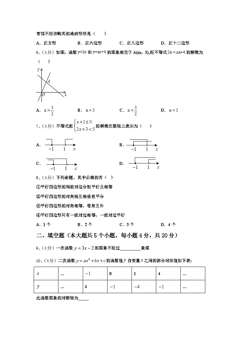 甘肃省庆阳市宁县2025届数学九年级第一学期开学质量检测试题【含答案】第2页