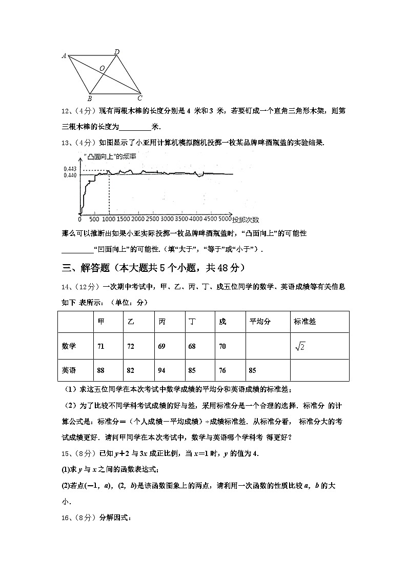 广东省广州越秀区四校联考2024年数学九年级第一学期开学学业质量监测试题【含答案】03