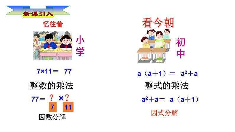 华东师大版初中数学八年级上册12.5.1  提公因式法课件03