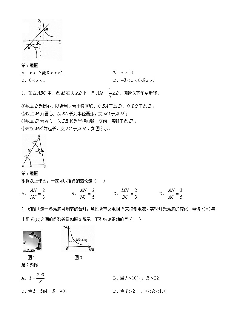 广西来宾市忻城县城关镇初级中学2024-2025学年九年级数学上学期第一次月考试题(无答案)第2页