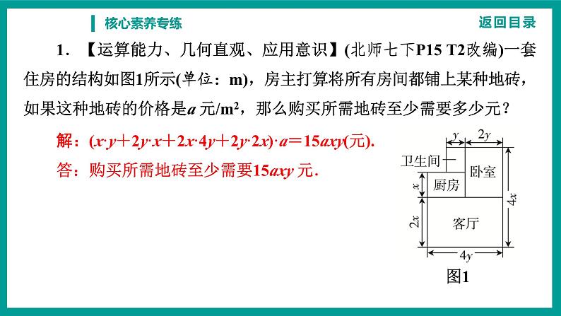 第14章 整式的乘法与因式分解 人教版八年级上册 核心素养专练课件第2页