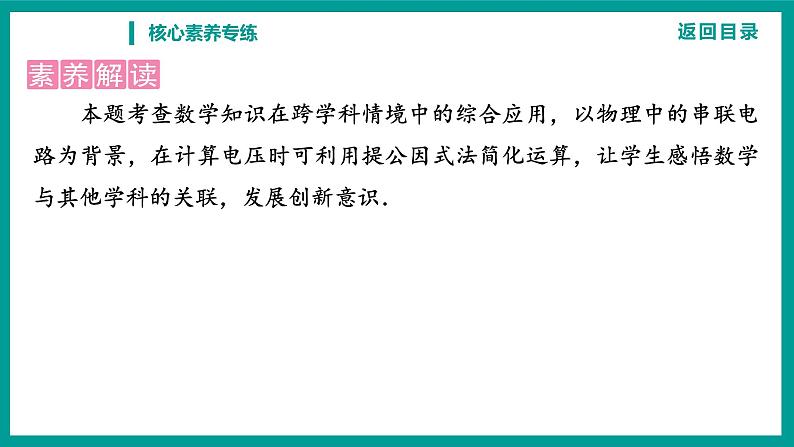 第14章 整式的乘法与因式分解 人教版八年级上册 核心素养专练课件第5页