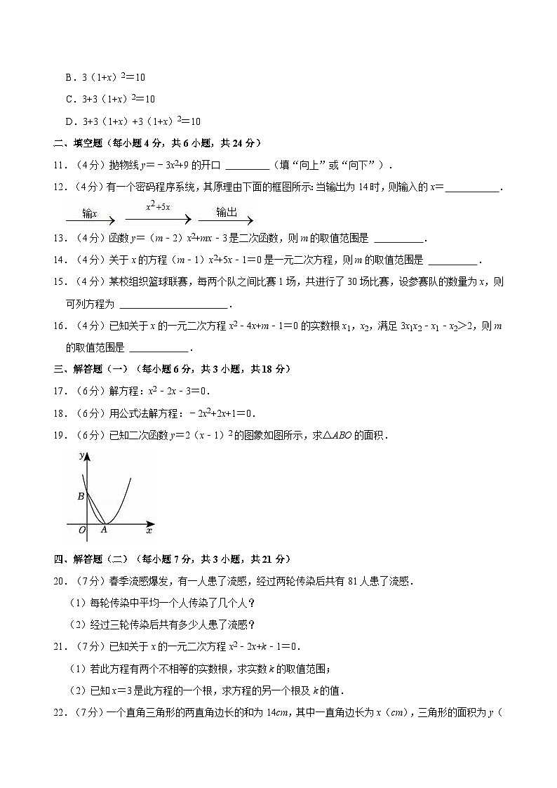 广东省东莞市振安初级中学2024-2025学年九年级上学期第一次月考数学试卷第2页