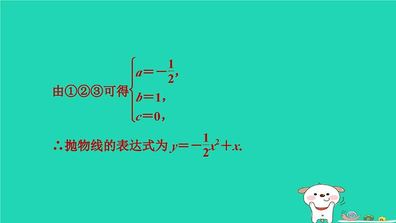 2024九年级数学下册第1章二次函数集训课堂练素养2.二次函数的图象与性质的九种常见类型习题课件新版湘教版第6页