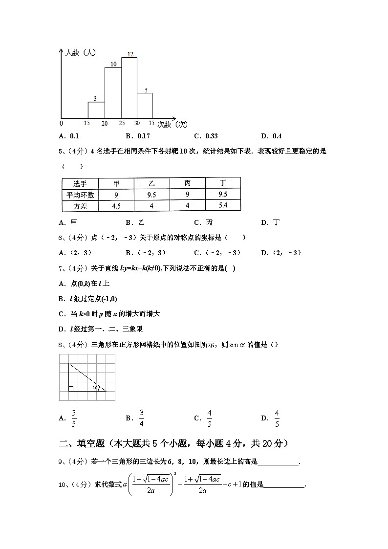 广东省深圳南山区五校联考2024年数学九上开学经典试题【含答案】02