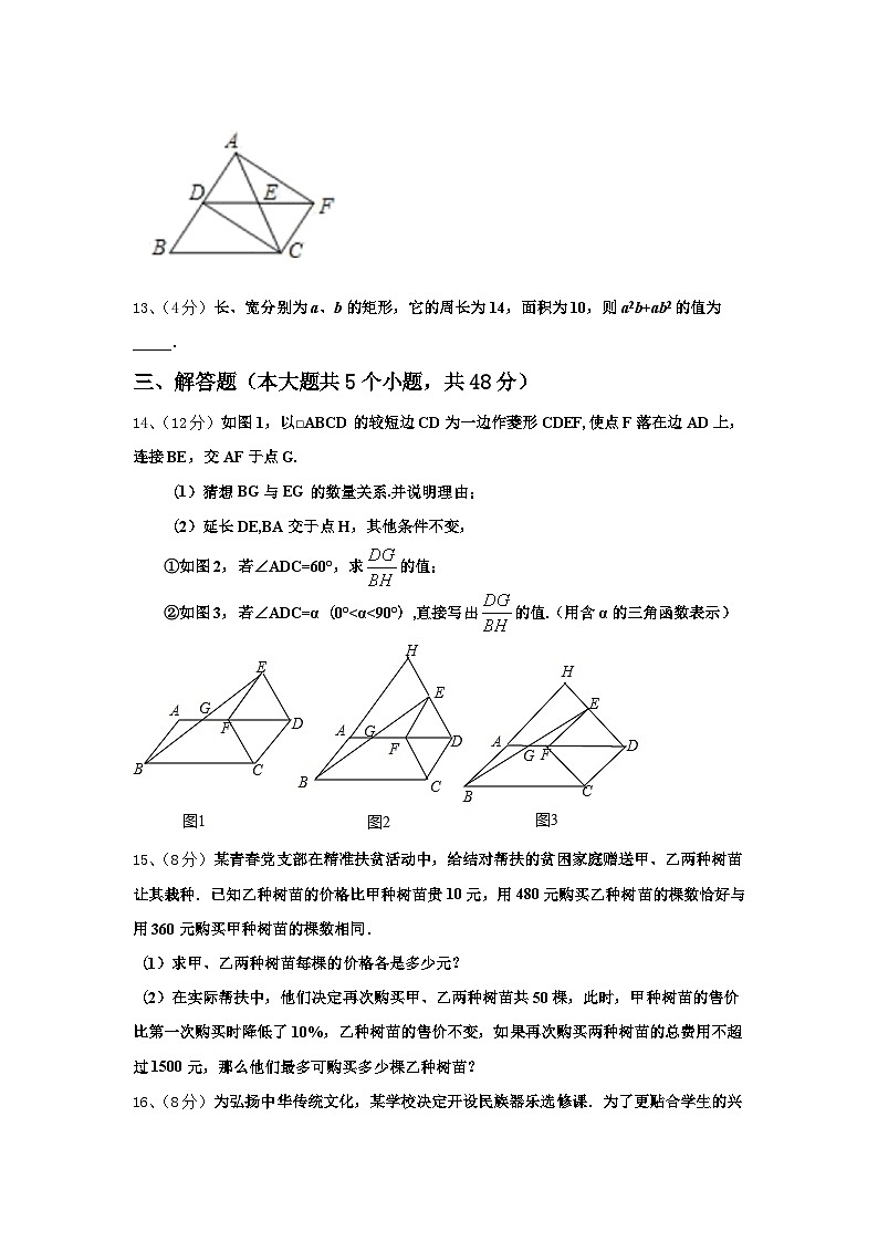 广东省深圳市龙岗区龙岗区横岗六约学校2024-2025学年数学九上开学预测试题【含答案】第3页