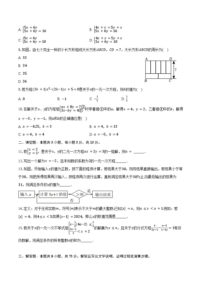 2023-2024学年河南省周口市商水一中七年级（下）期中数学试卷（含答案）02