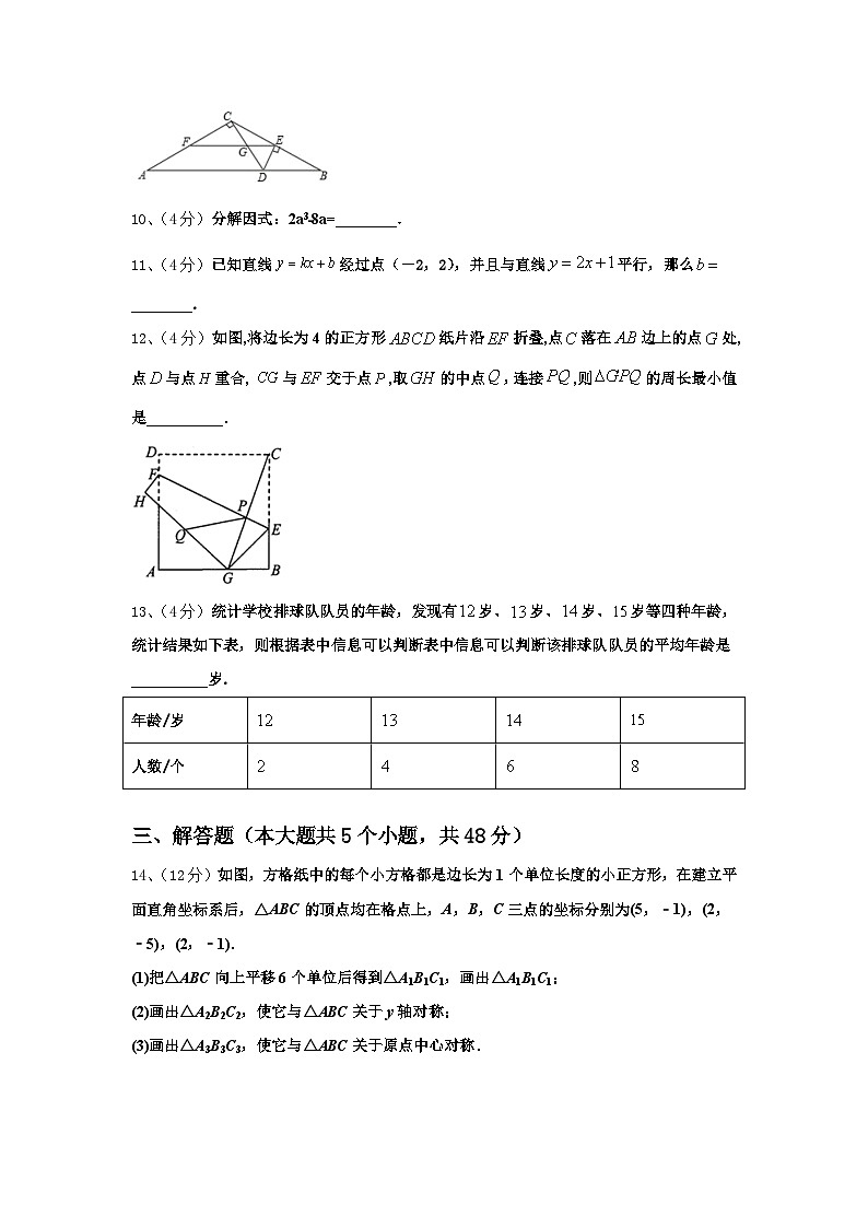 广西北海市、南宁市、钦州市、防城港市2024-2025学年数学九上开学统考模拟试题【含答案】第3页