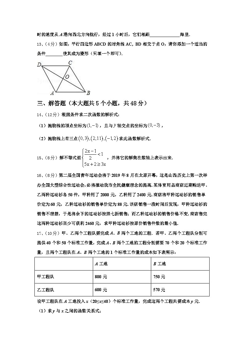 广西玉林陆川县联考2025届九年级数学第一学期开学质量跟踪监视试题【含答案】第3页