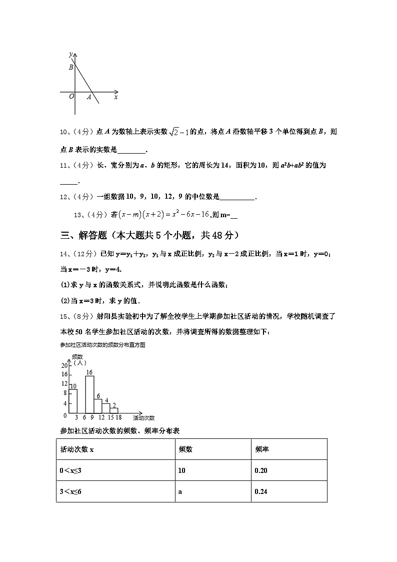 广西壮族自治区玉林市陆川县2024-2025学年数学九年级第一学期开学复习检测试题【含答案】第3页