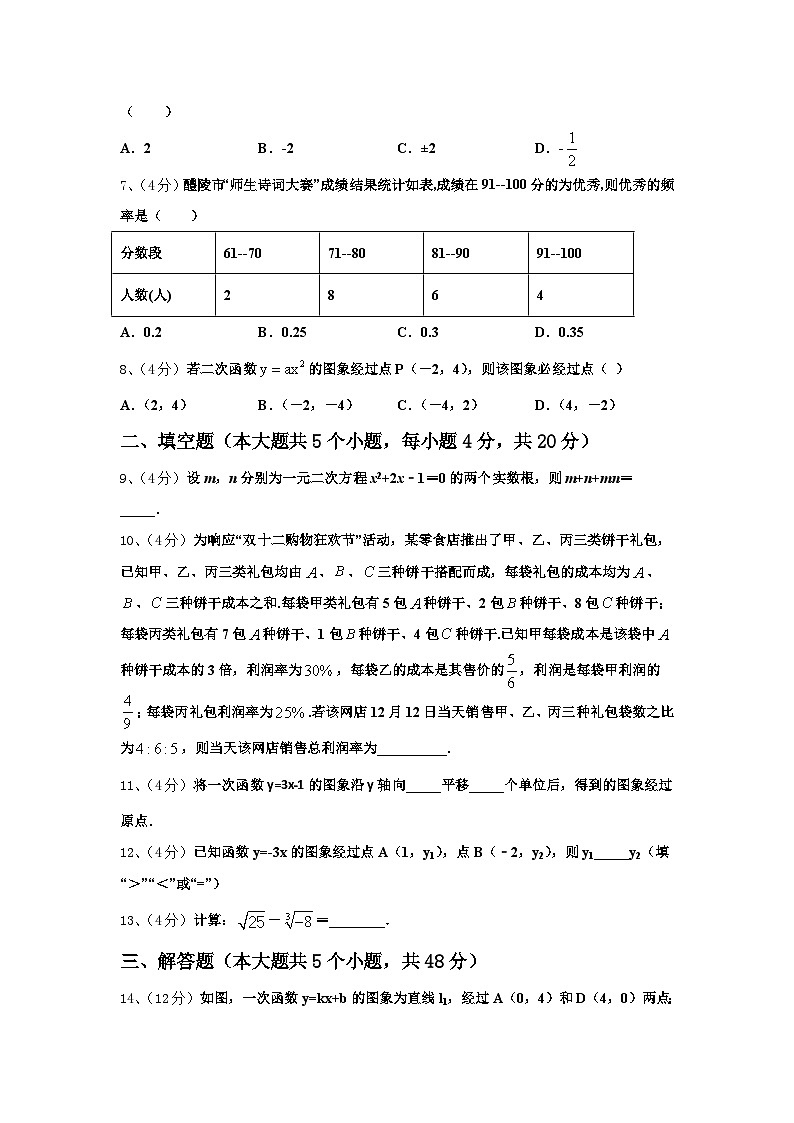 贵州省兴义市鲁屯镇中学2024年数学九上开学调研试题【含答案】第2页