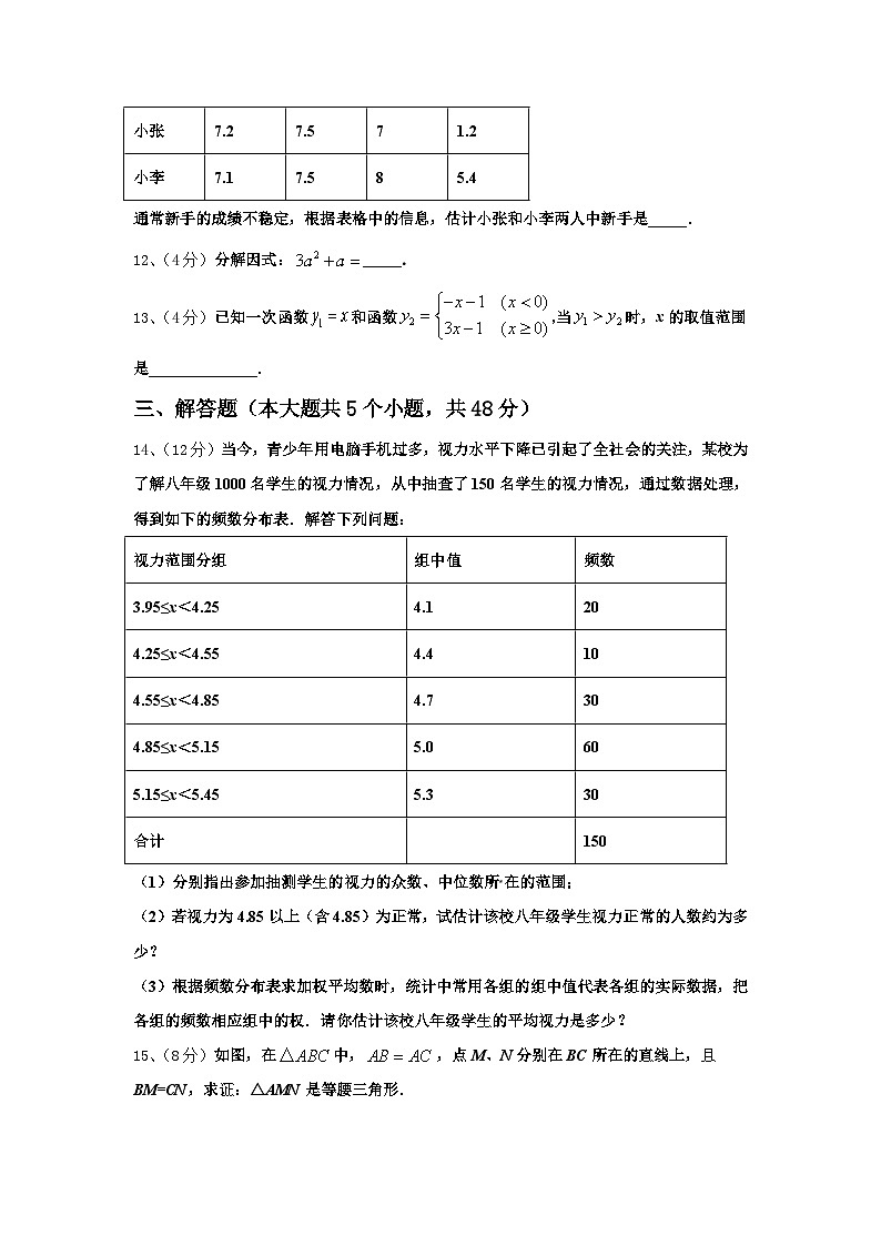 河北省沧州市孟村县2024年数学九上开学预测试题【含答案】第3页