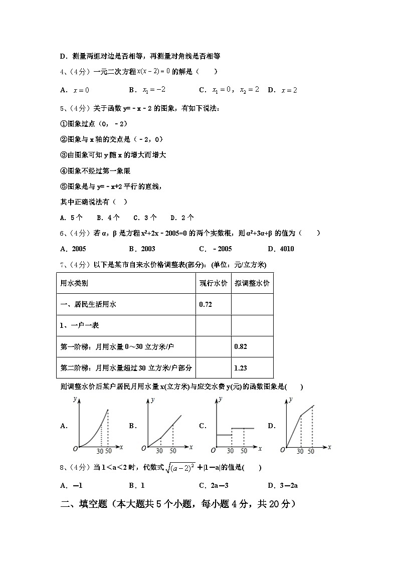 河北省衡水市八校2024年数学九上开学综合测试模拟试题【含答案】第2页