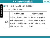5.8 三元一次方程组-知识考点梳理 北师大版数学八年级上册课件
