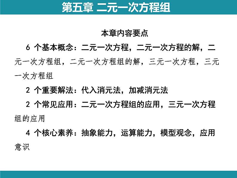 第5章 二元一次方程组 思维图解+综合与实践-知识考点梳理 北师大版数学八年级上册课件03